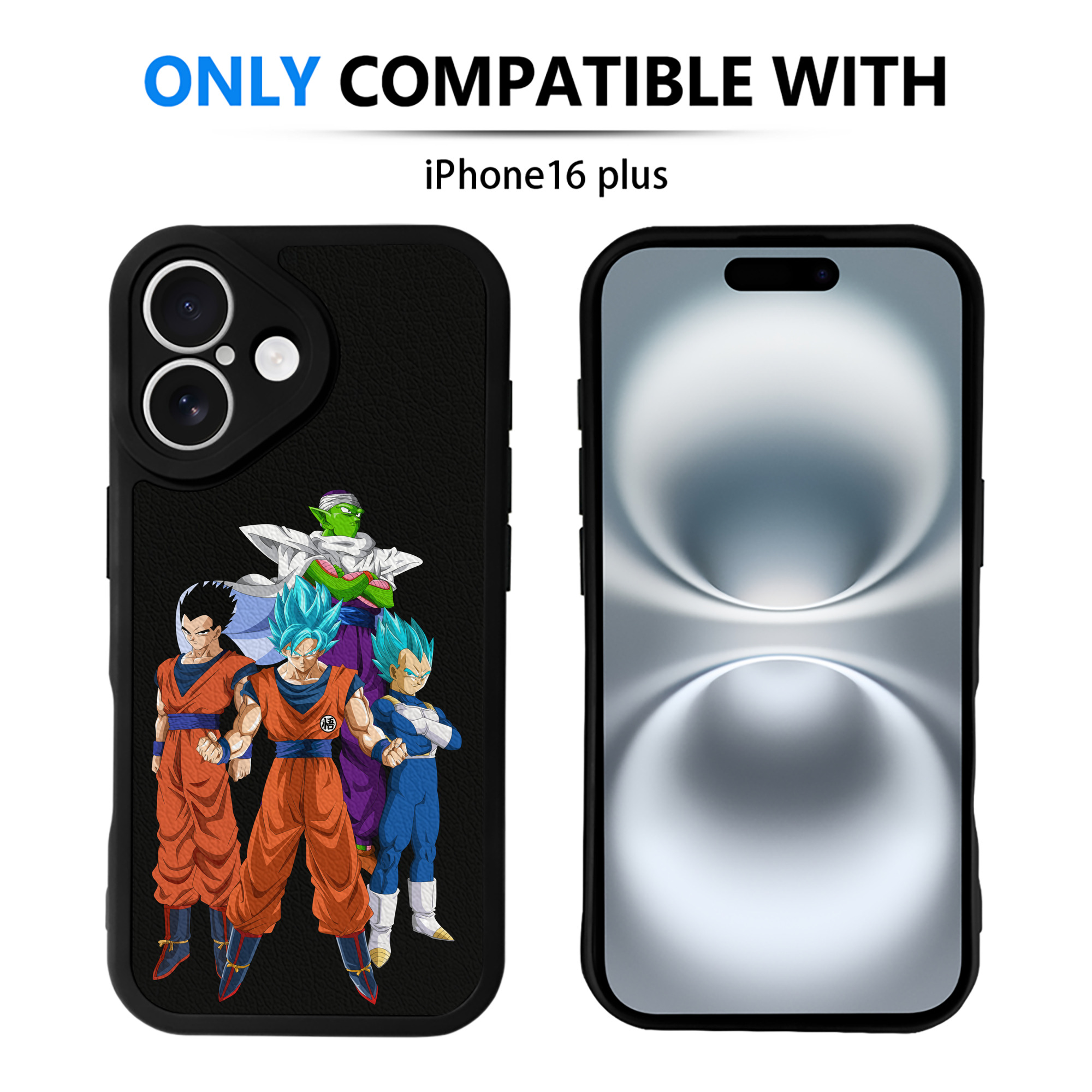 （画像用） ドラゴンボール DRAGON BALL 【iPhone 16シリーズ対応】シリコンスマホケース（レザー調） 材質：シリコン